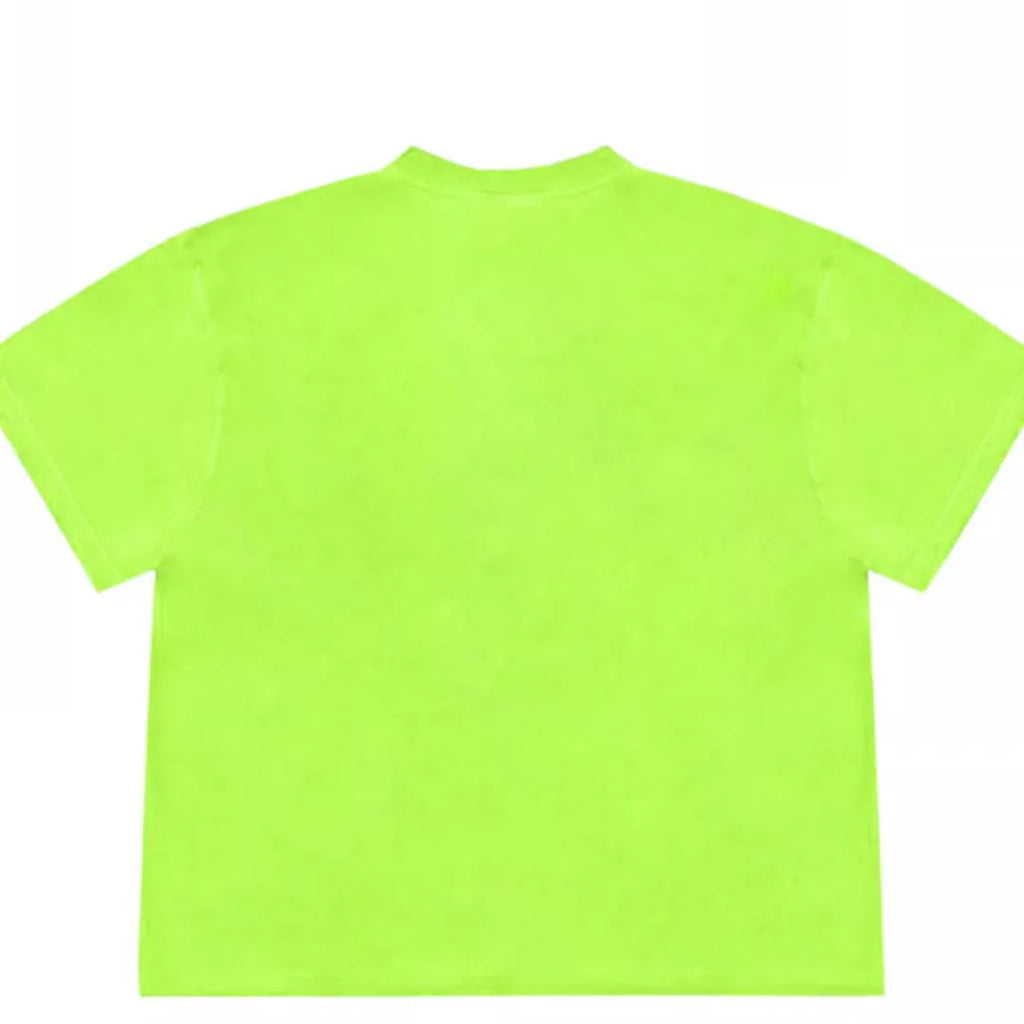 Women's blueberry patchwork design short-sleeved t-shirt in loose fit on ice oxygen cotton fabric.