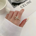 Micro inlaid rotating ring in copper with gold or silver electroplated finish