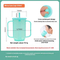 Oblique mouth choke proof cup with optional wrist splint for elderly bed drinking safety