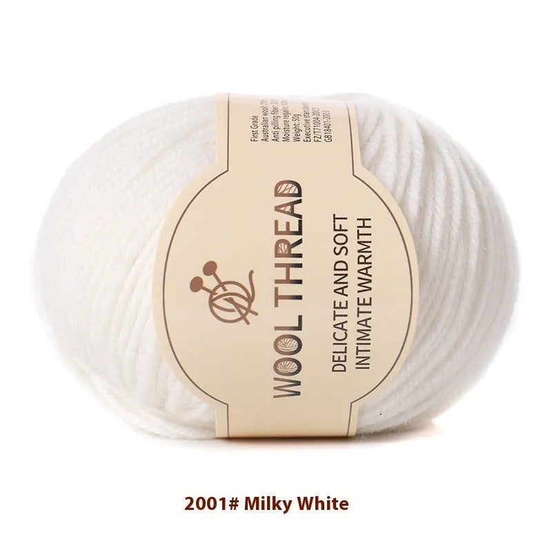 Roll of domestic wool knitting yarn for 10 needles in various colours including green, red, and blue