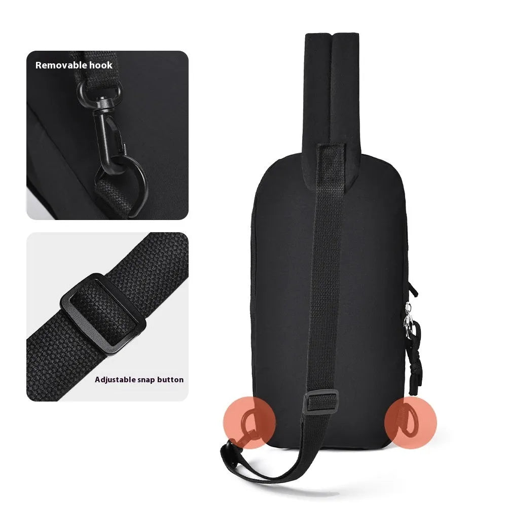 Girls outdoor nylon crossbody bag with mobile phone compartment in six colour options