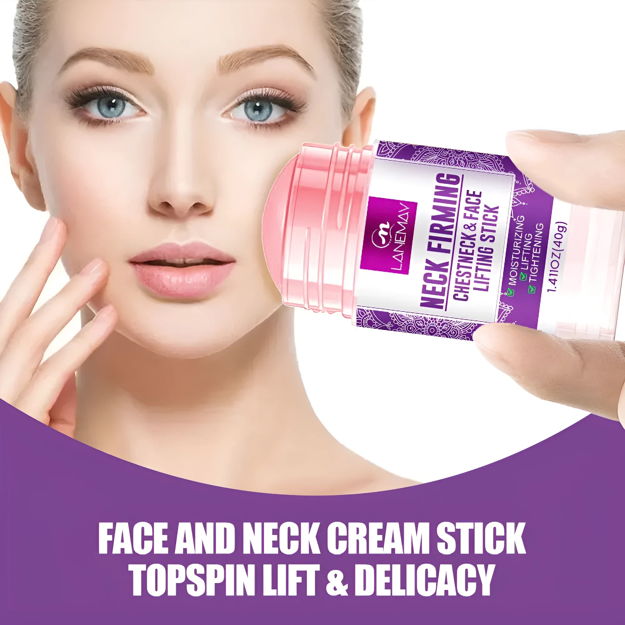 40g neck firming cream container for anti-wrinkle moisturising and skin brightening