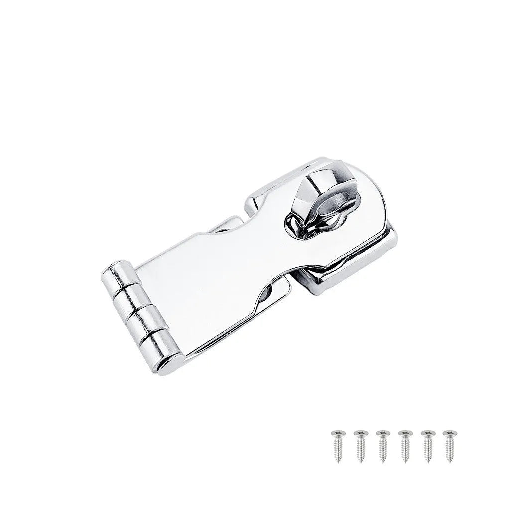 Silver 304 stainless steel lock latch bolt for cabinet doors and luggage security
