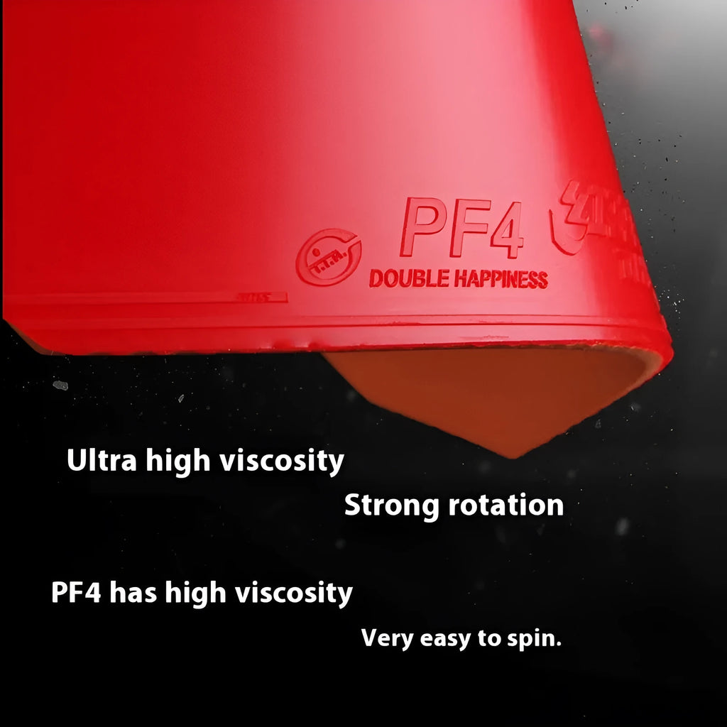 Fast Attack Sticky Classic-50 table tennis racket with red anti-rubber on a wooden blade.