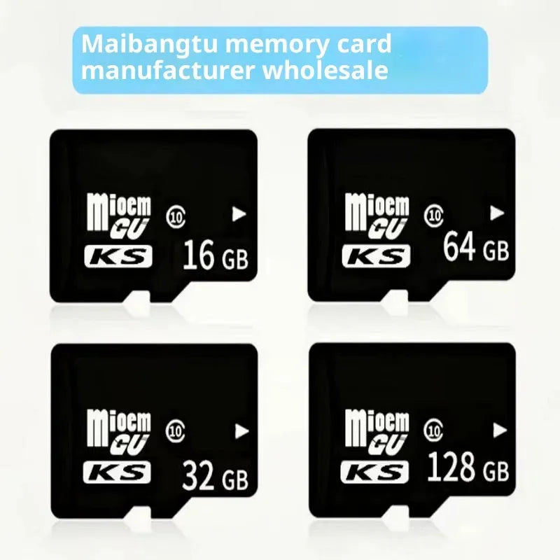 Black C10 high-speed 32GB TF memory card for mobile phone, camera, and driving recorder, 15x11x1mm