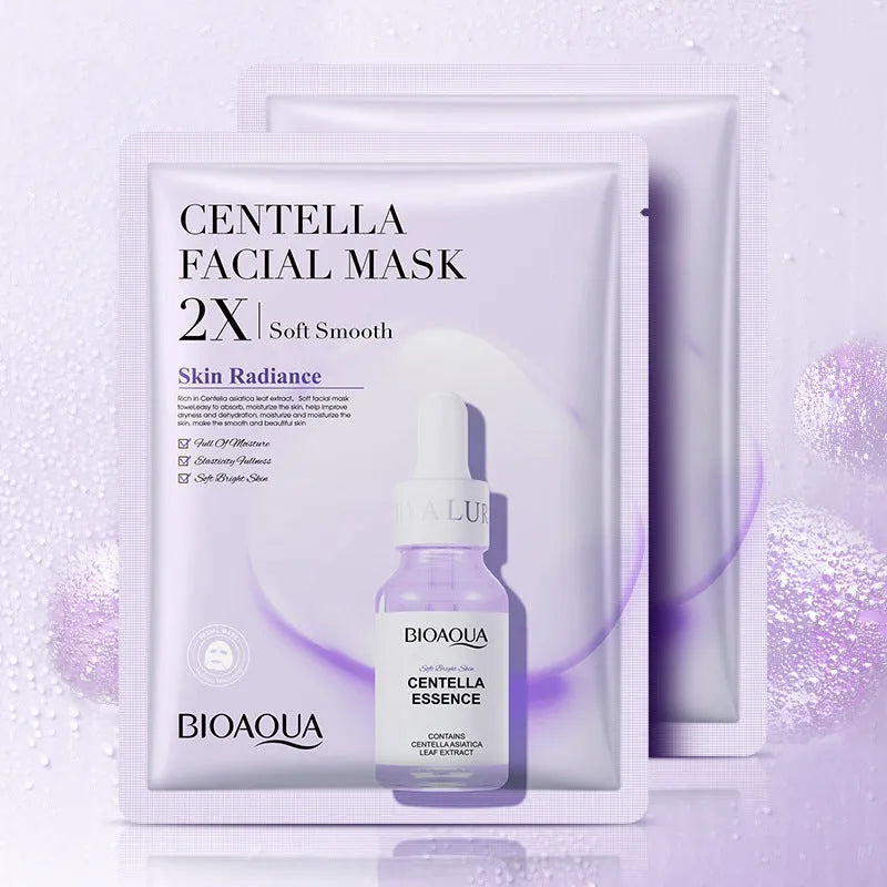 Collagen and hyaluronic acid facial sheet mask in 30g gel format with Vitamin C and Centella Asiatica options