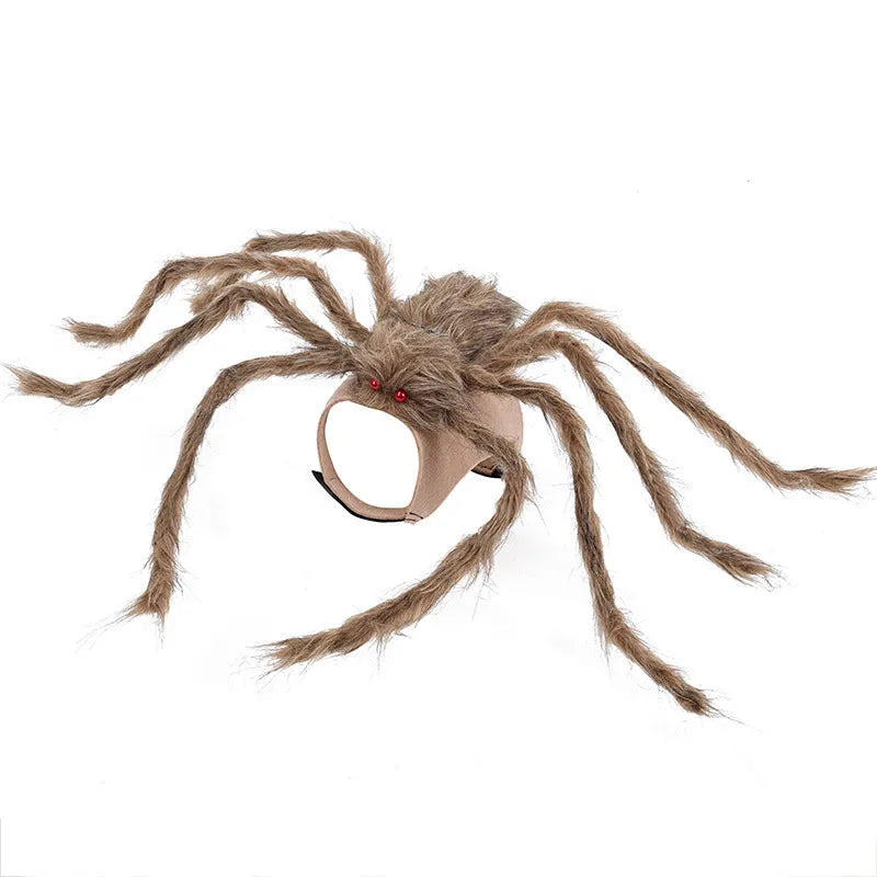 Halloween spider pet costume for dogs and cats in multiple sizes and colours
