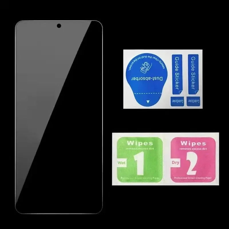 Anti-spy screen protector for Xiaomi Poco and Redmi Note smartphones with privacy protection