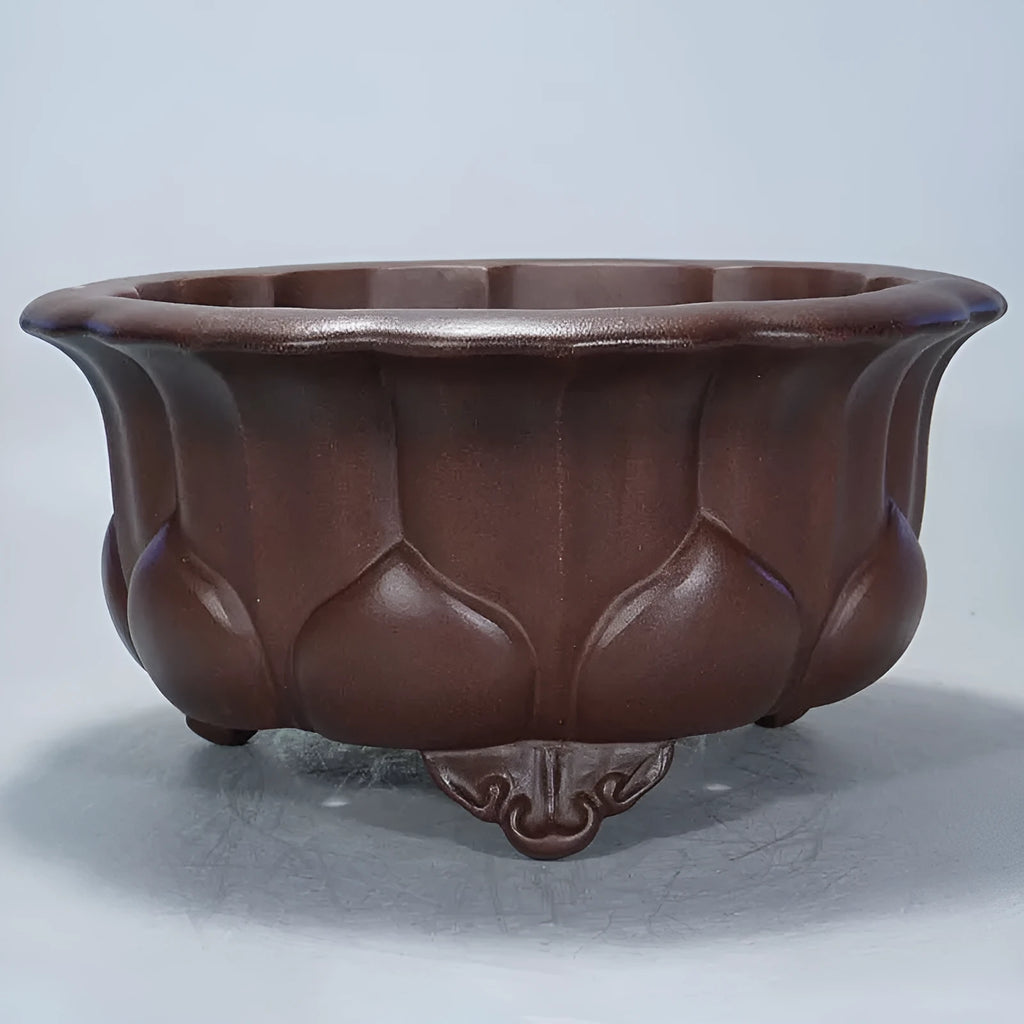 Purple sand antique succulent flowerpot measuring 37cm wide by 20cm high
