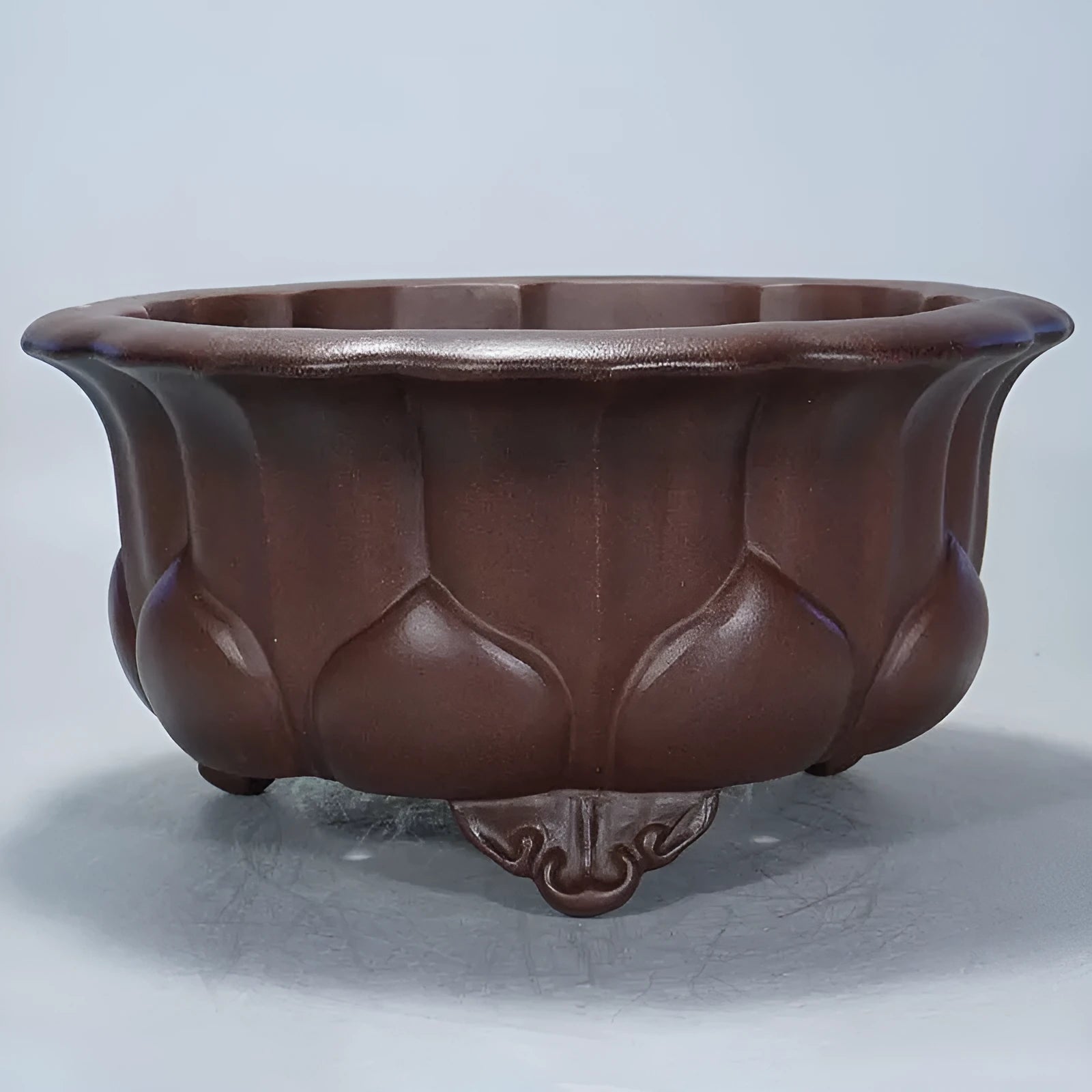 Purple sand antique succulent flowerpot measuring 37cm wide by 20cm high