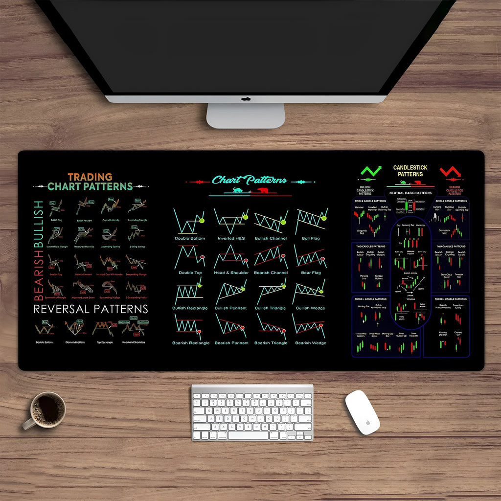 Black rubber mouse pad with stain resistant surface and anti slip base on a desk.