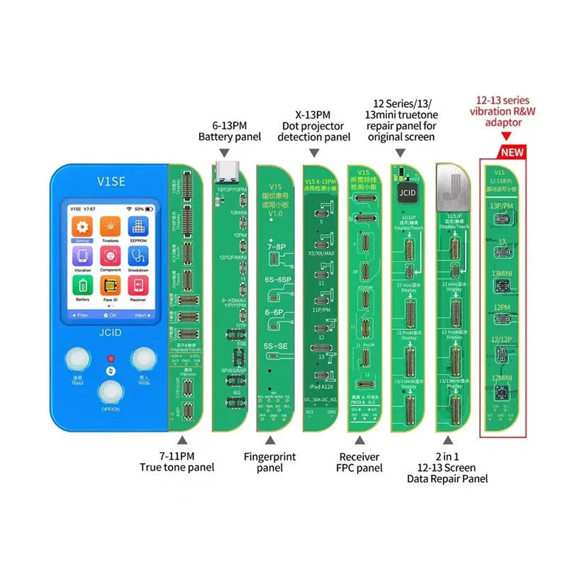 Original Color Repair Instrument plastic detector for V1SE and Sincere phone screen lattice line and IC fault testing