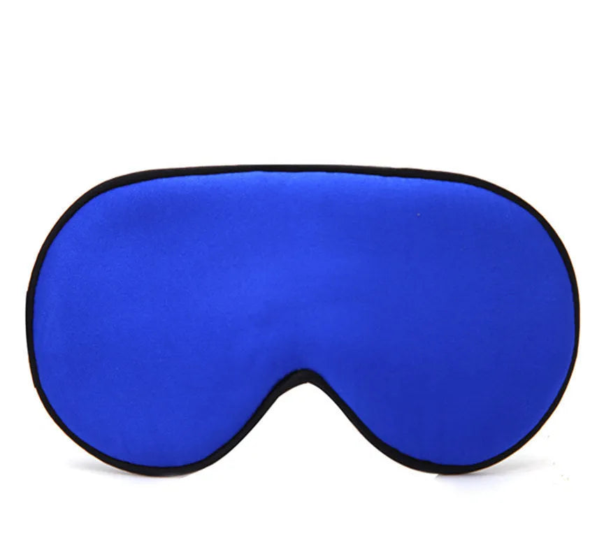 Double-sided mulberry silk eye mask in champagne colour with embroidered print.