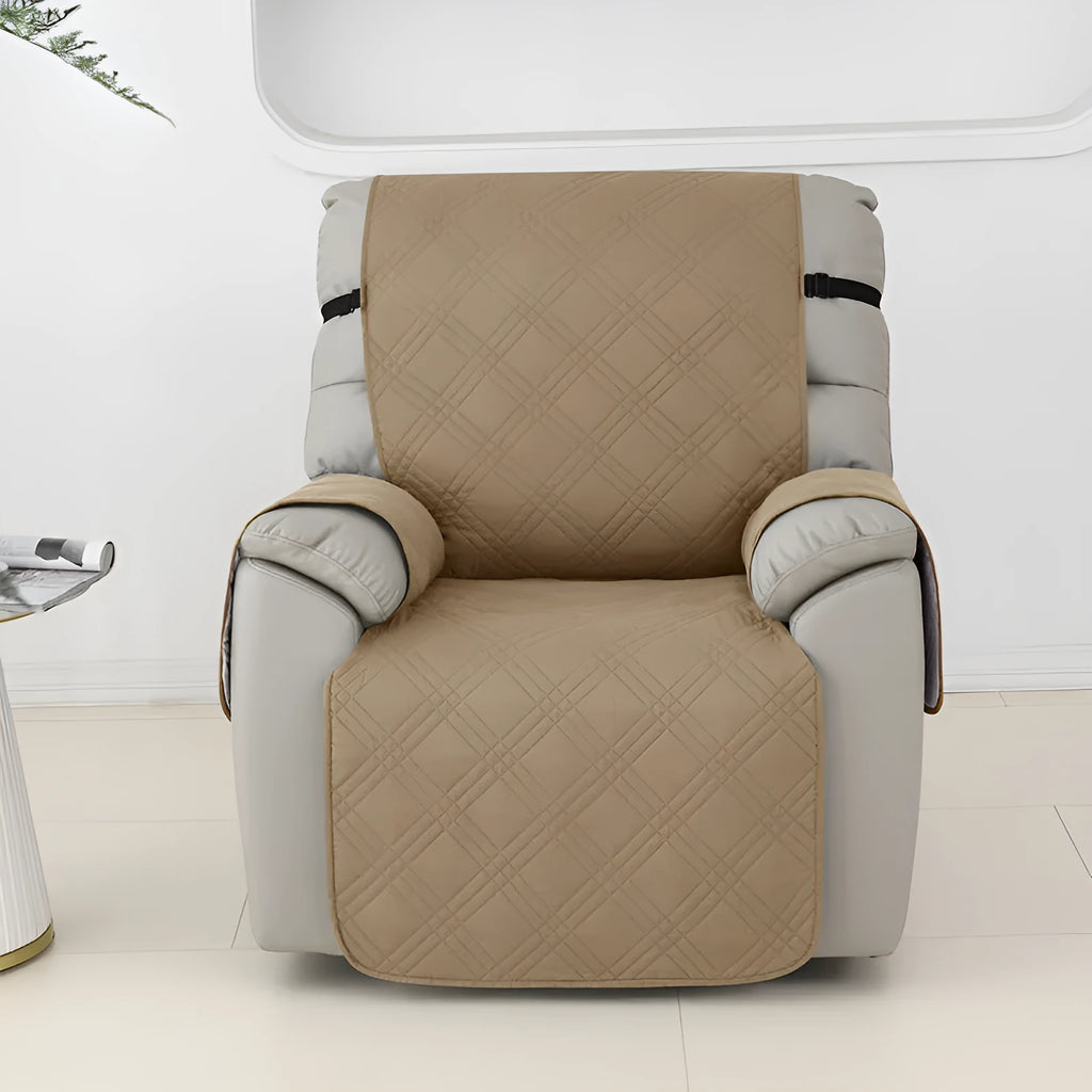Quilted waterproof sofa cover for a Chivas massage chair in a choice of eight colours.