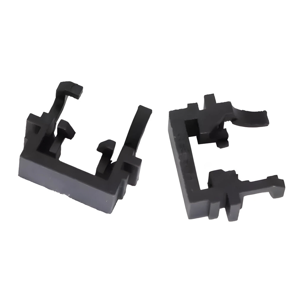 Black plastic LED headlight holder bracket for Ford cars, dimensions 30.7x10x26mm.
