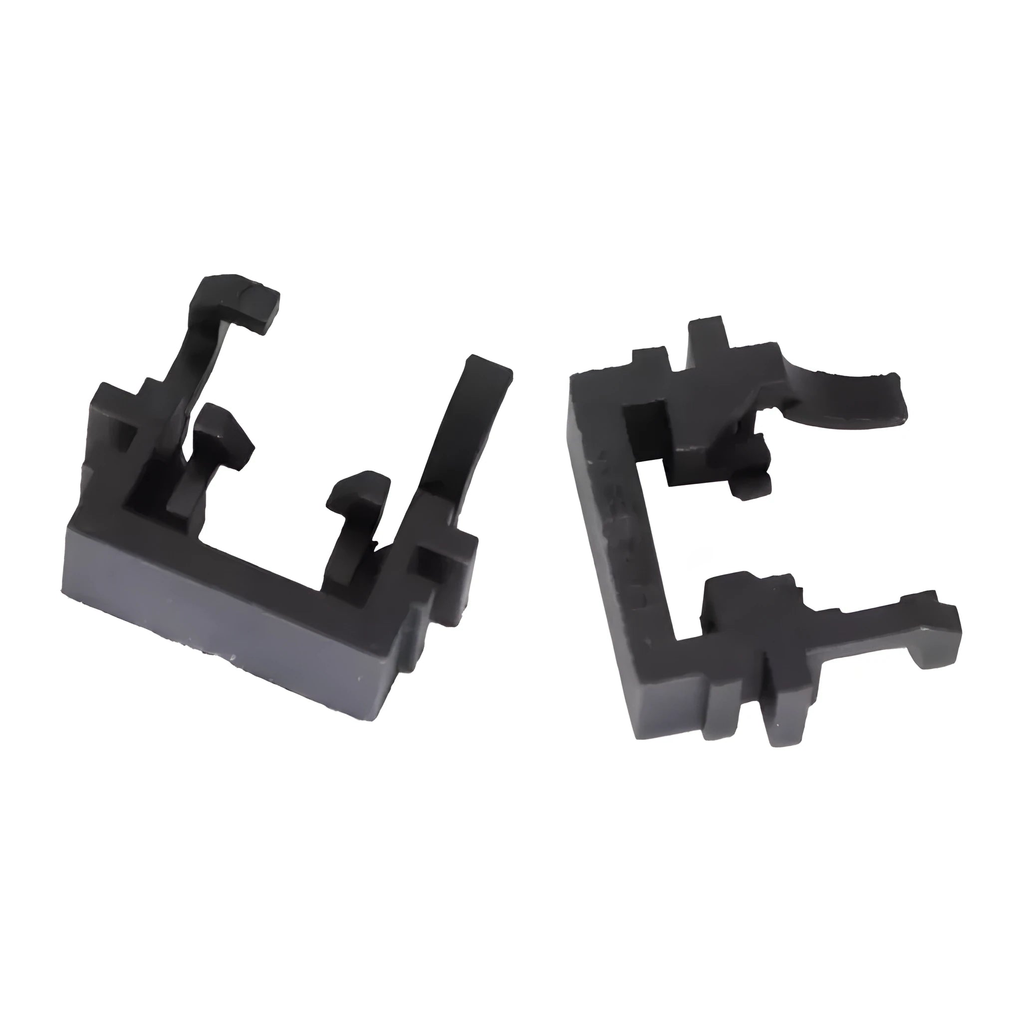 Black plastic LED headlight holder bracket for Ford cars, dimensions 30.7x10x26mm.
