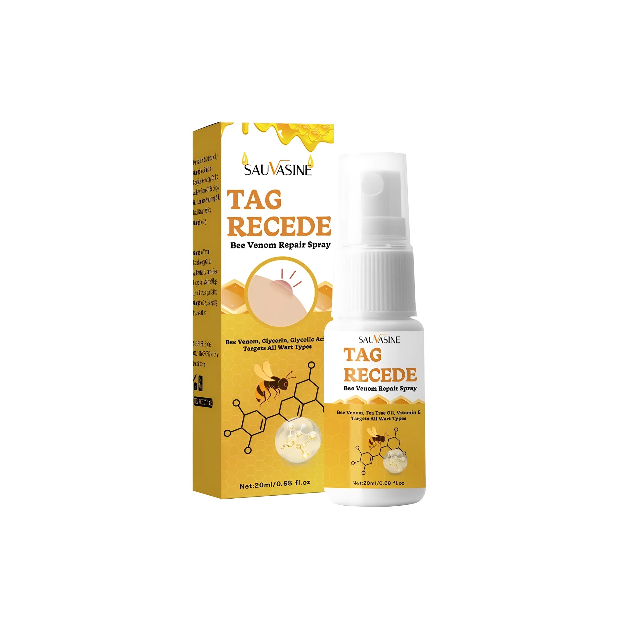 20ml tube of Bee Wart Spray Skin Cream for treating warts and moles