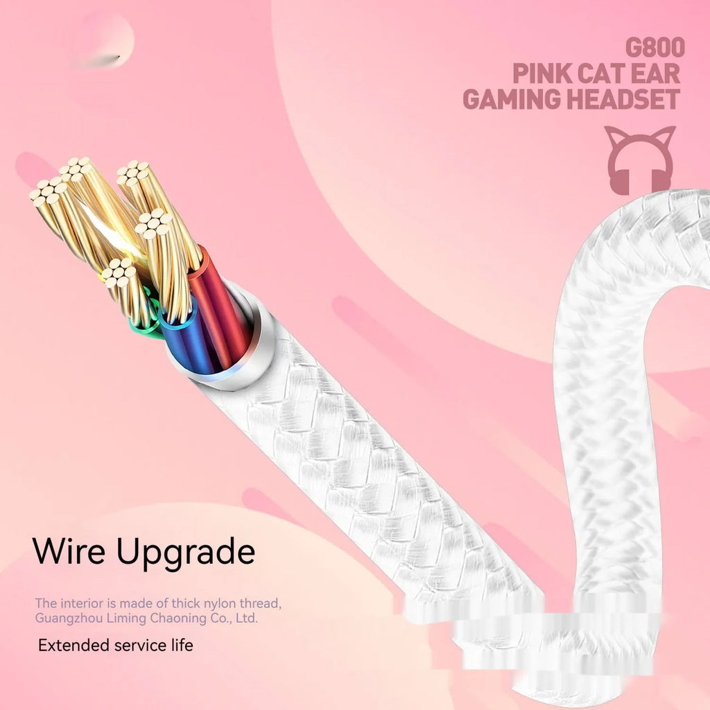 Headworn wired earphones with 50mm driver and line control, pink plextone finish, braided cable, L-shaped 3.5mm plug