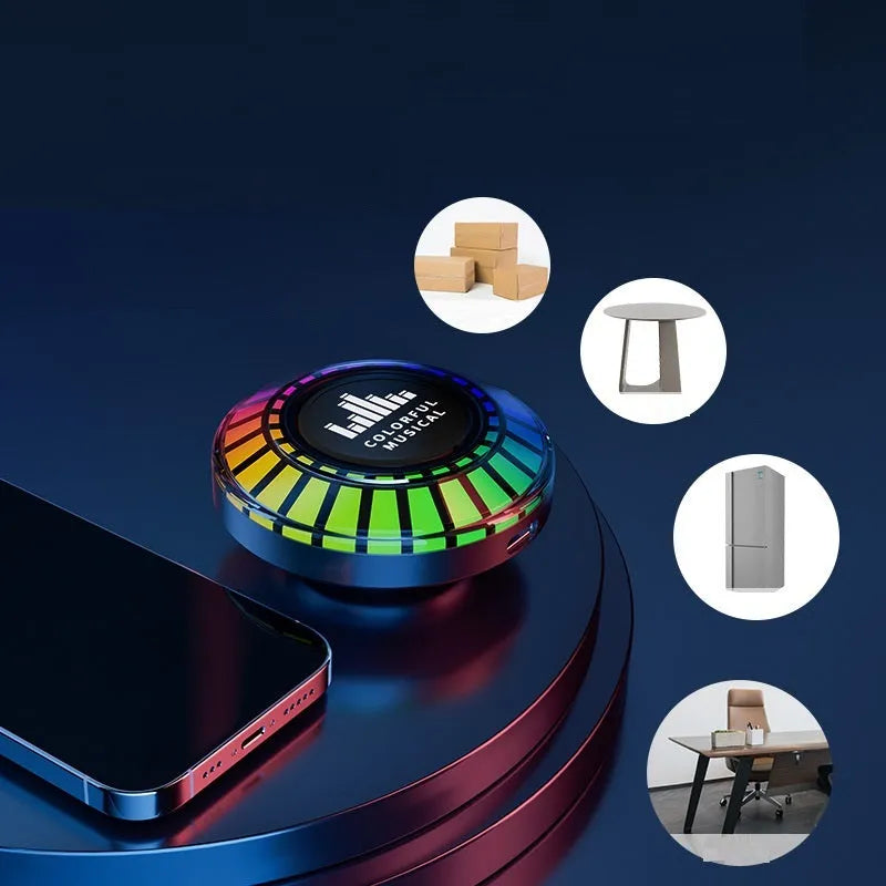 Compact Bluetooth LED atmosphere lamp with voice control and polar light effect for household ambience lighting