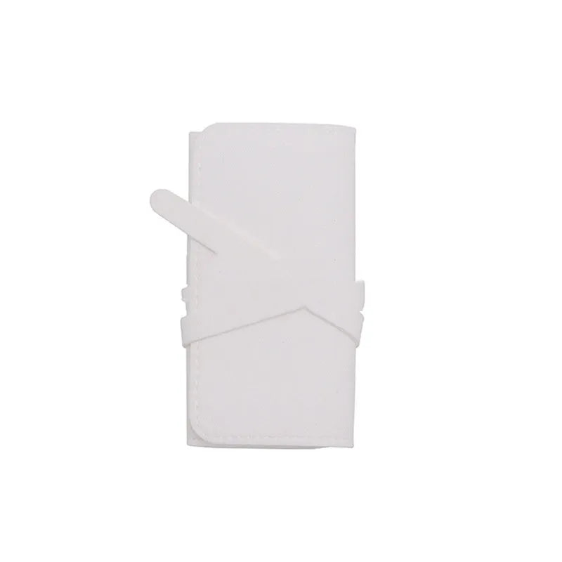 Soft microfiber and PU leather jewellery storage bag pouches in solid colours, 12x12cm