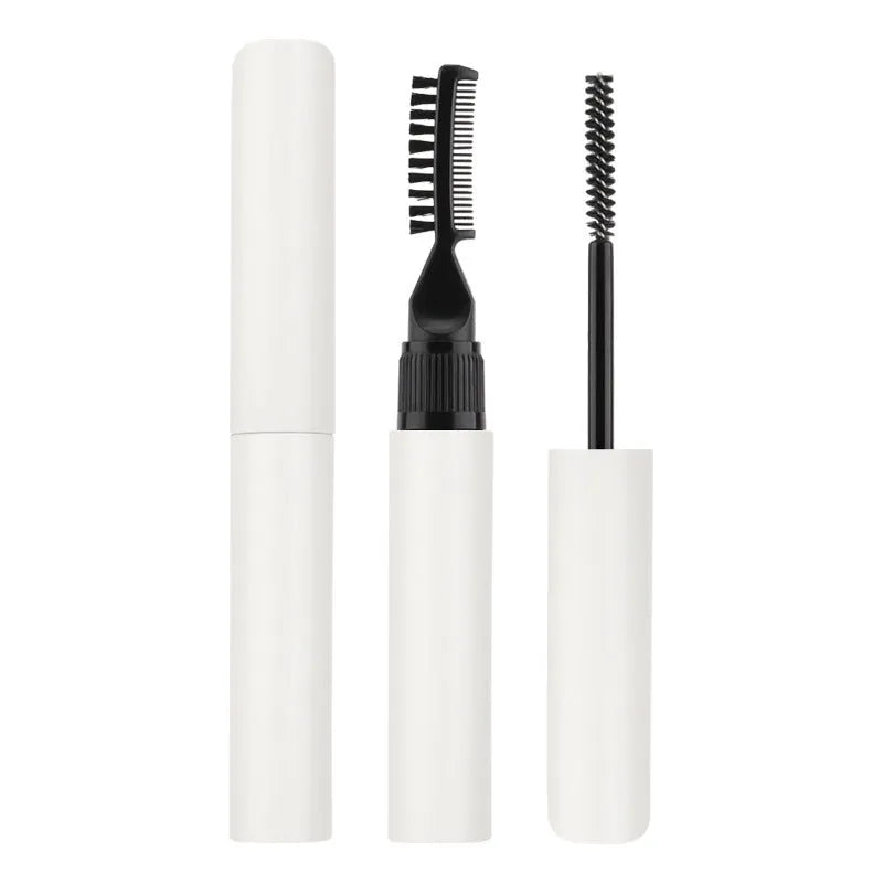 Eyebrow brush and liquid set for natural wild eyebrow styles in pink and white options