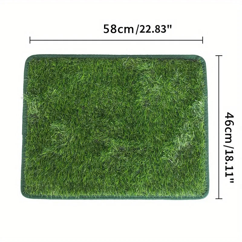 Washable artificial grass dog toilet training mat in three sizes for indoor use