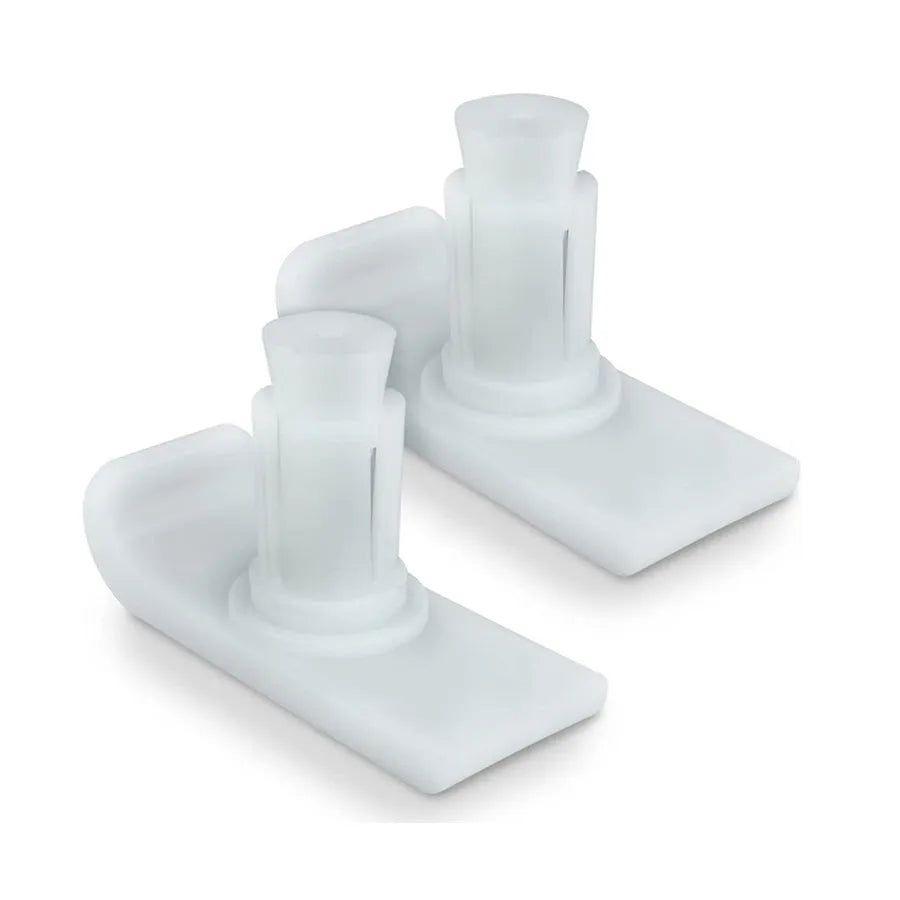 White POM walker sled foot mat glide plate pair for universal accessories