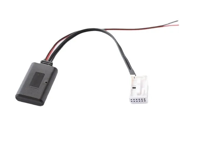 Bluetooth auxiliary cable for Peugeot and Citroen RD4 car stereo systems with optional microphone