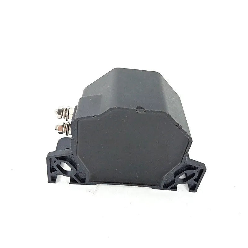Black GQ-208A 12-80V vehicle reversing horn and buzzer with wire connectors.