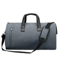 Medium oval travel bag with internal compartments showing wet-dry separation system