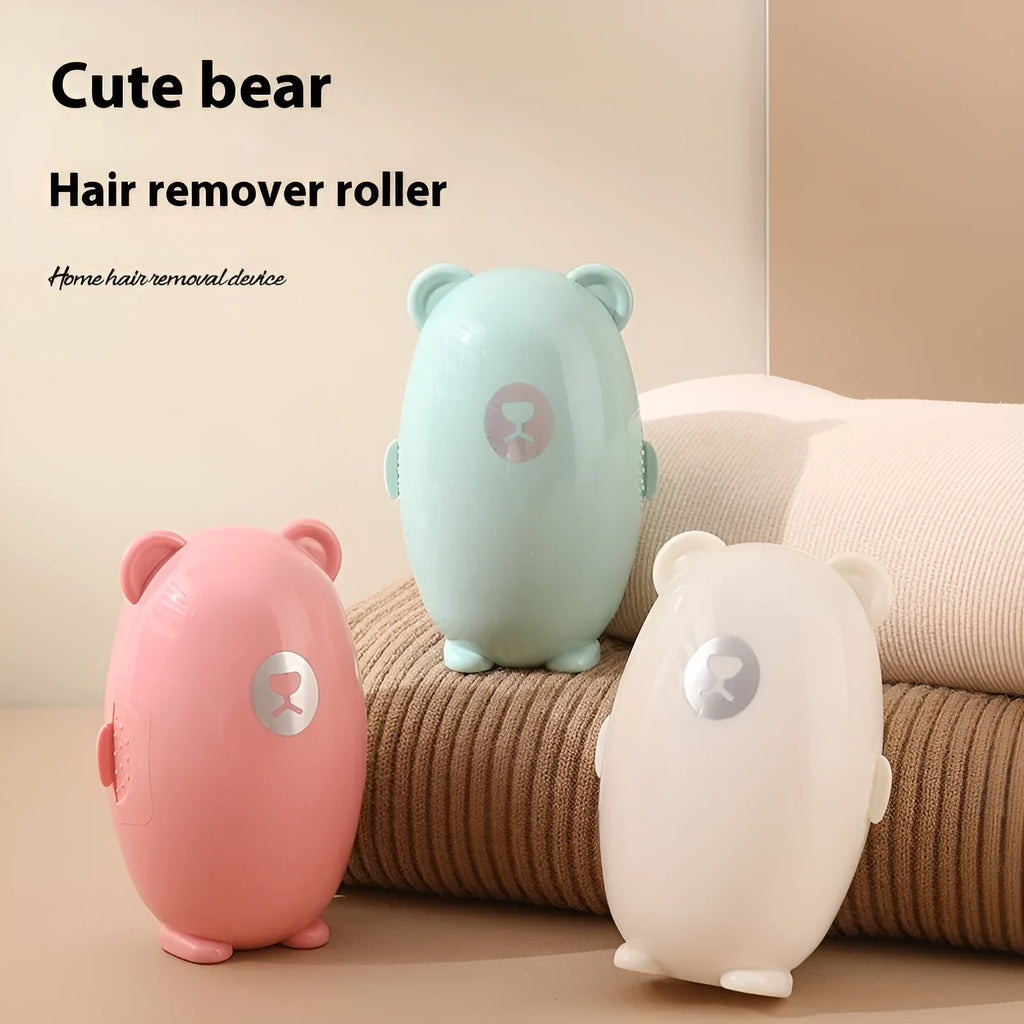 Washable lint remover roller in white pink green with ABS silicone shell for dust and hair removal