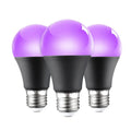 A19 purple LED light bulb 12W UV violet fluorescent super bright IP44 energy saving