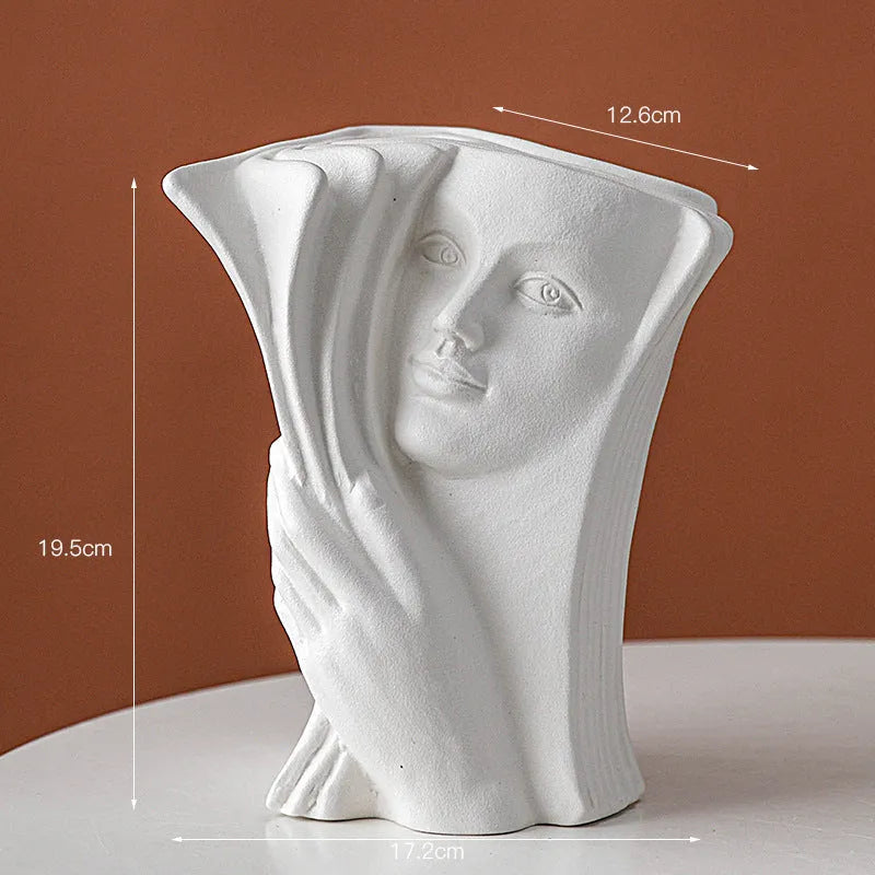 Ceramic book stand with glazed finish in modern simplicity design for desktop organisation