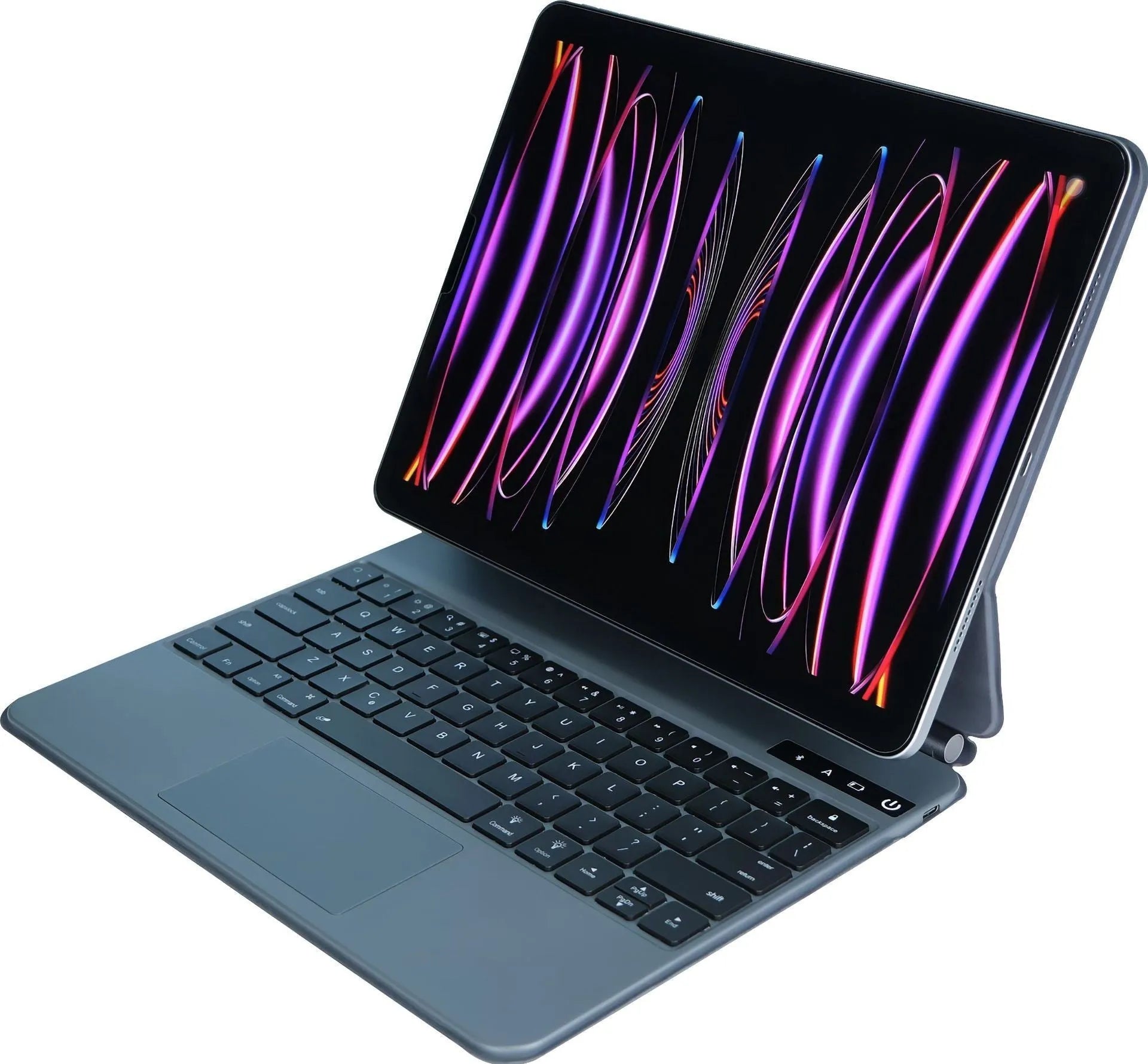 Bluetooth wireless keyboard with magnetic protective cover for iPad Pro and iPad Air in various colours