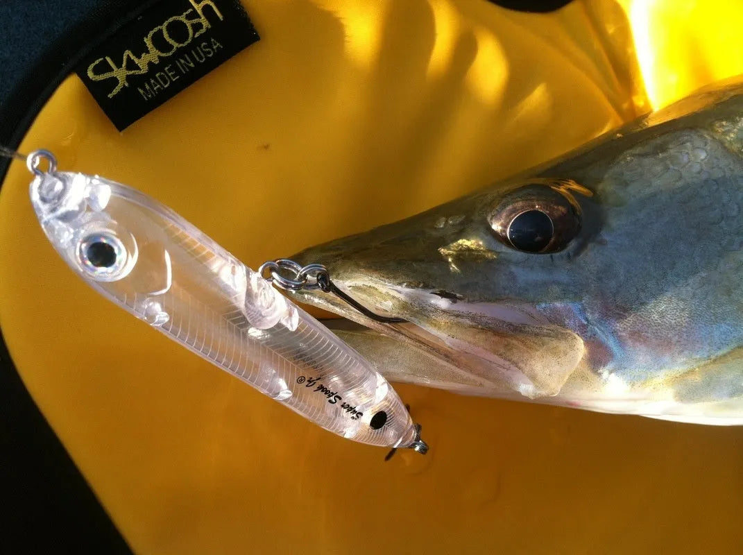 Transparent 9.5cm long blank hard plastic fishing lure body for DIY bait making