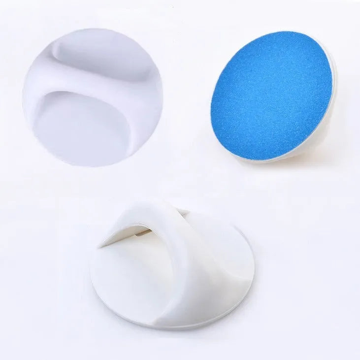 Round dog nail file board with ergonomic handle in four colour options