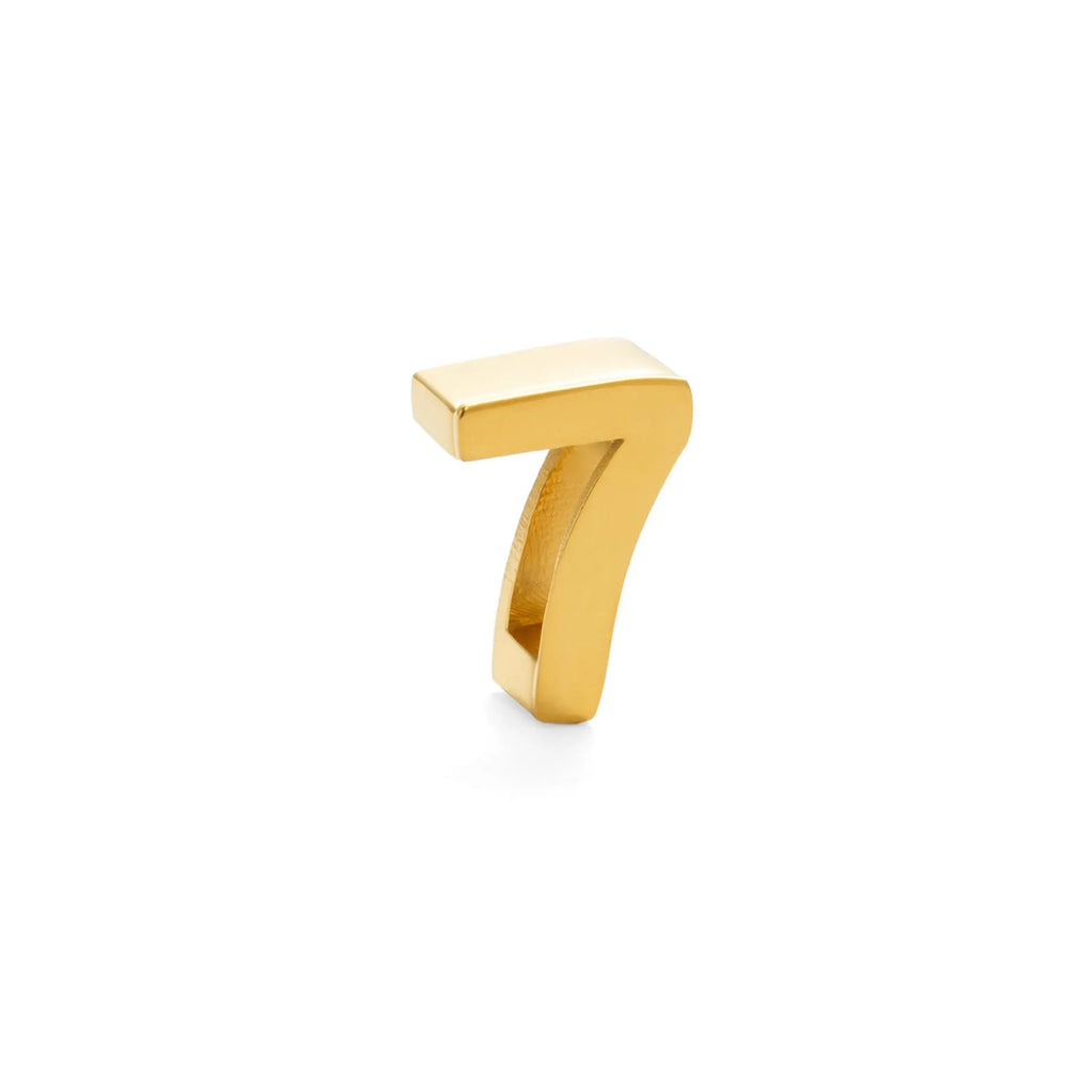 Gold titanium steel necklace with letter A charm on a 40.5cm chain.