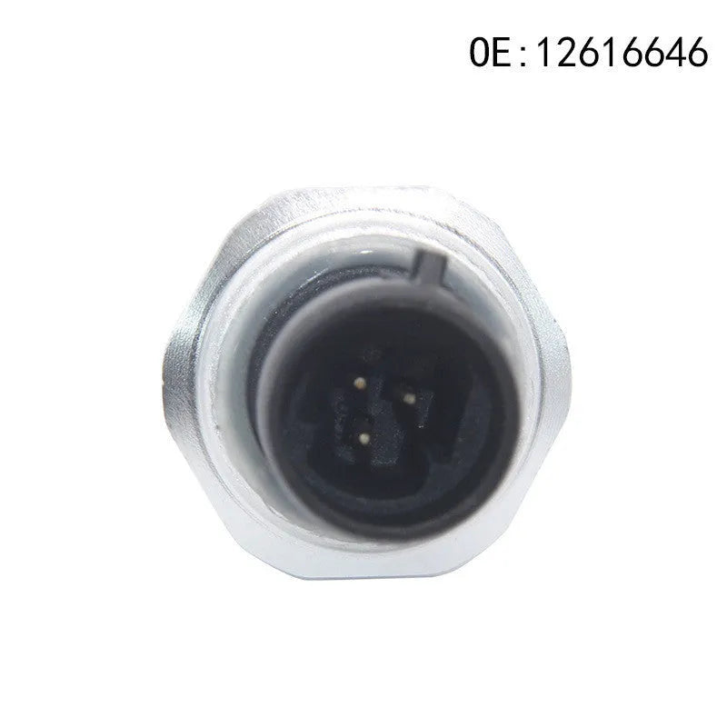 Silver metal fuel pressure sensor for GM cars and trucks, part numbers 12616646 12677836 D1846A
