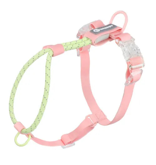 Solid colour PVC dog leash hand holding rope in dark red purple yellow and taoyao green options
