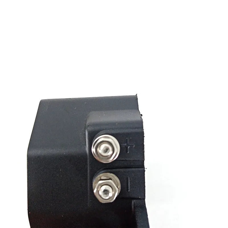 Black GQ-208A 12-80V vehicle reversing horn and buzzer with wire connectors.