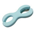 Cylindrical Cool Feeling Blue memory foam cervical traction pillow for neck support.