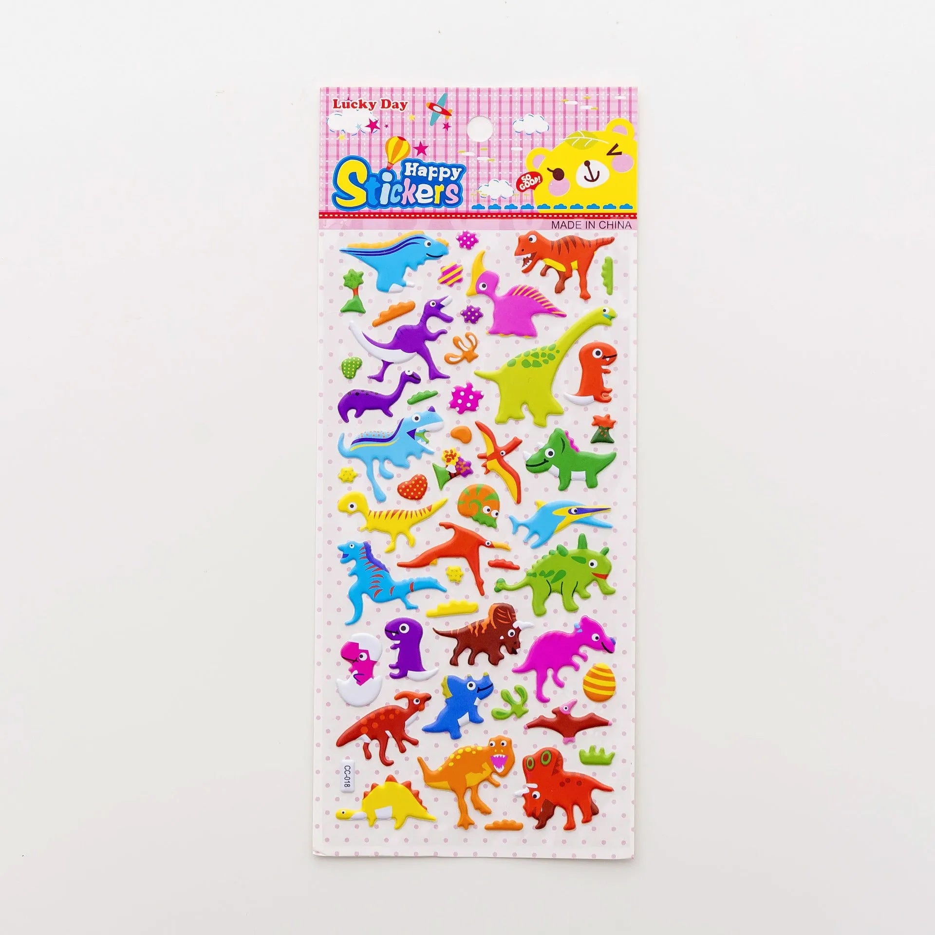 Cartoon three-dimensional bubble sticker featuring an alpaca design on a white background