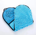 Blue pet bath towel measuring 62 by 23 cm for drying dogs and cats