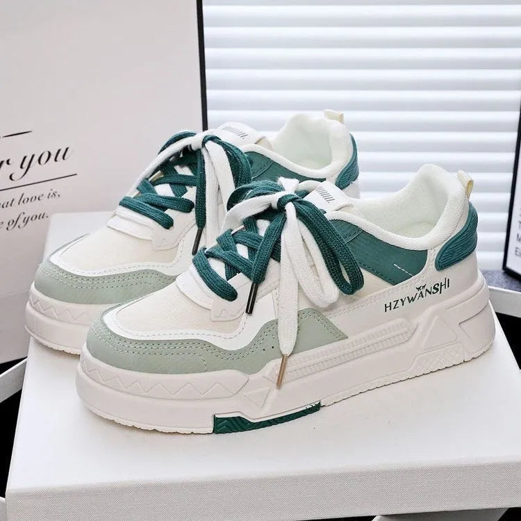 Children's height-increasing shoes with thick rubber soles, cross shoulder straps, and synthetic leather uppers in beige