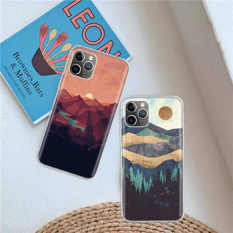 TPU phone case for iPhone 15 Pro Max with anime flower print and drop resistant protection