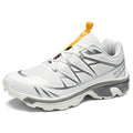 Casual low-top hiking shoes in artificial leather with a rubber sole, shown in khaki colour.