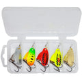 R composite rotating sequins copper bell fishing lure in seven colour variations including gold mesh and rose gold
