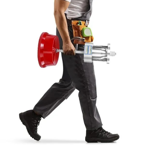 Portable aluminium hub balancer with bull's eye level for tyre balancing