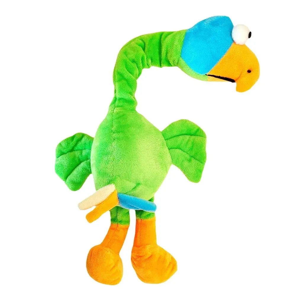 Screaming chicken sound dog chew toy in bite-resistant rubber, available in three colours.