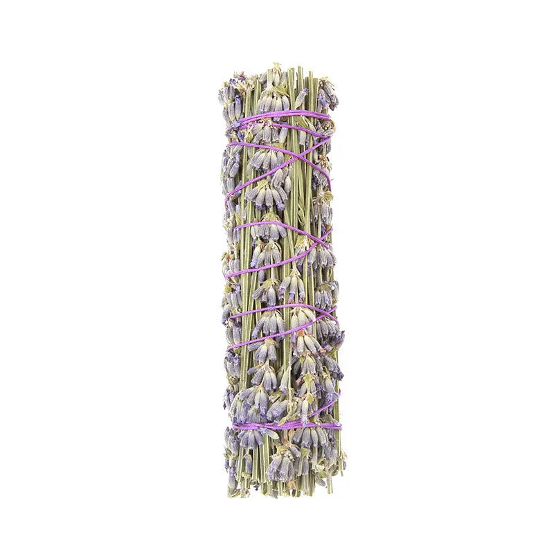 Natural dried flower aromatherapy stick with lavender scent, 4 inches long
